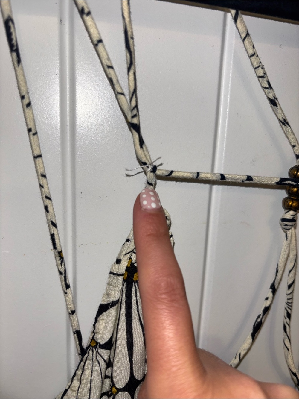 Parrot Paints for Anthropologie Kenzie Beaded Mini Dress in black white MP - Picture 6 of 11